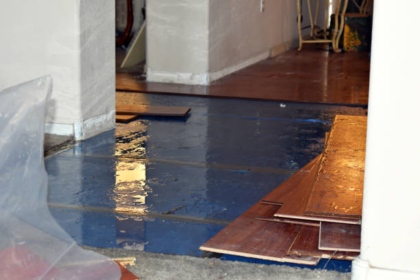 Professional Burst Pipe Cleanup technician working in Wyoming, RI